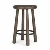 Mercana Weldon Dark Brown Wood With Matte Black Metal Counter Stool  1 - Mercana Weldon Dark Brown Wood With Matte Black Metal Counter Stool  1