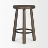 Mercana Weldon Dark Brown Wood With Matte Black Metal Counter Stool  3 - Mercana Weldon Dark Brown Wood With Matte Black Metal Counter Stool  3