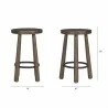 Mercana Weldon Dark Brown Wood With Matte Black Metal Counter Stool  4 - Mercana Weldon Dark Brown Wood With Matte Black Metal Counter Stool  4