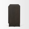 Mercana Wagner Dark Brown Wood With Arched Design Accent Cabinet Side