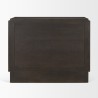 Mercana Wagner Dark Brown Wood With Arched Design Accent Cabinet Front