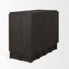 Mercana Wagner Dark Brown Wood With Arched Design Accent Cabinet