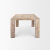 Mercana McArthur 84" Whitewash Reclaimed Wood Dining Table Side