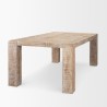 Mercana McArthur 84" Whitewash Reclaimed Wood Dining Table 2