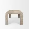 Mercana McArthur 94" Whitewash Reclaimed Wood Dining Table Side - Mercana McArthur 94" Whitewash Reclaimed Wood Dining Table Side