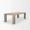 Mercana McArthur 94" Whitewash Reclaimed Wood Dining Table Side Angle - Mercana McArthur 94" Whitewash Reclaimed Wood Dining Table Side Angle
