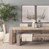 Mercana McArthur 94" Whitewash Reclaimed Wood Dining Table 1