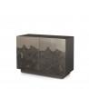 Mercana Roxdale Acid Washed Iron Metal Accent Cabinet