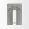 Mercana Kacia Resin Textured Concrete Gray Decorative Object Front - Mercana Kacia Resin Textured Concrete Gray Decorative Object Front