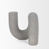 Mercana Kailas Resin Textured Concrete Gray Decorative Object 1