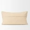 Mercana Jacory Cream Checker Textured Decorative Lumbar Pillow Cover Back - Mercana Jacory Cream Checker Textured Decorative Lumbar Pillow Cover Back