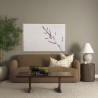 Mercana Jaela Beige and Black Striped Checkered Decorative Square Pillow Cover