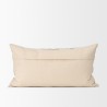 Mercana Jalia Cream and Black Cotton Decorative Lumbar Pillow Cover Back