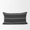 Mercana Jayme Gray and White Striped Cotton Decorative Lumbar Pillow Cover1 - Mercana Jayme Gray and White Striped Cotton Decorative Lumbar Pillow Cover1