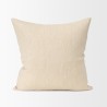 Mercana Jenner Cream Cotton-Linen Blend Decorative Square Pillow Cover