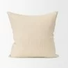 Mercana Jenner Cream Cotton-Linen Blend Decorative Square Pillow Cover - Mercana Jenner Cream Cotton-Linen Blend Decorative Square Pillow Cover
