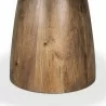 Mercana Allyson 54" Round Brown Pedestal w/ Pink Marble Top Dining Table  - Mercana Allyson 54" Round Brown Pedestal w/ Pink Marble Top Dining Table 