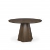 Mercana Jovani 48" Solid Dark Brown Mango Wood Round Dining Table 1