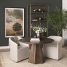 Mercana Jovani 48" Solid Dark Brown Mango Wood Round Dining Table4