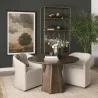 Mercana Jovani 48" Solid Dark Brown Mango Wood Round Dining Table4 - Mercana Jovani 48" Solid Dark Brown Mango Wood Round Dining Table4