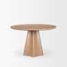 Mercana Jovani 48" Solid Light Brown Mango Wood Round Dining Table 2