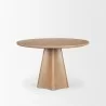 Mercana Jovani 48" Solid Light Brown Mango Wood Round Dining Table 2 - Mercana Jovani 48" Solid Light Brown Mango Wood Round Dining Table 2