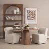 Mercana Jovani 48" Solid Light Brown Mango Wood Round Dining Table 5