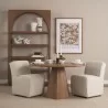 Mercana Jovani 48" Solid Light Brown Mango Wood Round Dining Table 5 - Mercana Jovani 48" Solid Light Brown Mango Wood Round Dining Table 5