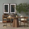 Mercana Jovani 48" Solid Light Brown Mango Wood Round Dining Table 4