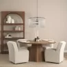 Mercana Jovani 60" Solid Light Brown Mango Wood Round Dining Table 3 - Mercana Jovani 60" Solid Light Brown Mango Wood Round Dining Table 3