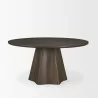 Mercana Jovani 60" Solid Dark Brown Mango Wood Round Dining Table 2 - Mercana Jovani 60" Solid Dark Brown Mango Wood Round Dining Table 2