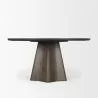 Mercana Jovani 60" Solid Dark Brown Mango Wood Round Dining Table 1 - Mercana Jovani 60" Solid Dark Brown Mango Wood Round Dining Table 1
