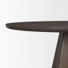 Mercana Jovani 60" Solid Dark Brown Mango Wood Round Dining Table 3