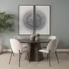 Mercana Jovani 60" Solid Dark Brown Mango Wood Round Dining Table - Mercana Jovani 60" Solid Dark Brown Mango Wood Round Dining Table