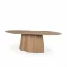 Mercana Jovani 94" Solid Light Brown Mango Wood Round Dining Table 1 - Mercana Jovani 94" Solid Light Brown Mango Wood Round Dining Table 1