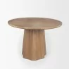 Mercana Jovani 94" Solid Light Brown Mango Wood Round Dining Table 3 - Mercana Jovani 94" Solid Light Brown Mango Wood Round Dining Table 3