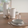 Mercana Jovani 94" Solid Light Brown Mango Wood Round Dining Table 5