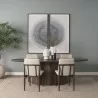 Mercana Jovani 94" Solid Dark Brown Mango Wood Round Dining Table - Mercana Jovani 94" Solid Dark Brown Mango Wood Round Dining Table