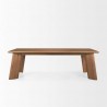 Mercana Jonan Brown Mango Wood Rectangular Dining Table Front