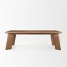 Mercana Jonan Brown Mango Wood Rectangular Dining Table Front - Mercana Jonan Brown Mango Wood Rectangular Dining Table Front