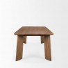 Mercana Jonan Brown Mango Wood Rectangular Dining Table Side