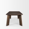 Mercana Jonan Solid Dark Brown Mango Wood Rectangular Dining Table Side