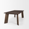 Mercana Jonan Solid Dark Brown Mango Wood Rectangular Dining Table