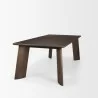 Mercana Jonan Solid Dark Brown Mango Wood Rectangular Dining Table - Mercana Jonan Solid Dark Brown Mango Wood Rectangular Dining Table