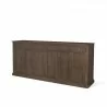 Mercana Braxton Brown Solid Wood w/ Antiqued Aged Brass Knobs 3 Drawer 6 Door Sideboard Dark Brown - Mercana Braxton Brown Solid Wood w/ Antiqued Aged Brass Knobs 3 Drawer 6 Door Sideboard Dark Brown