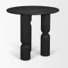 Mercana Sonel Matte Black Wood Pedestal Foyer Table 1 - Mercana Sonel Matte Black Wood Pedestal Foyer Table 1