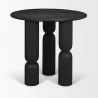 Mercana Sonel Matte Black Wood Pedestal Foyer Table 2 - Mercana Sonel Matte Black Wood Pedestal Foyer Table 2