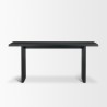 Mercana Grier 65" Black Wood With Black Cane Console Table Front