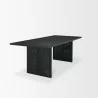 Mercana Grier 84" Black Wood With Black Cane Dining Table 1 - Mercana Grier 84" Black Wood With Black Cane Dining Table 1