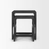 Mercana Grier Set of 2 Black Wood With Black Cane Nesting Accent Tables - Mercana Grier Set of 2 Black Wood With Black Cane Nesting Accent Tables